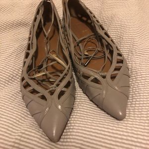 Beautiful Aquazzura lace up flats size 36